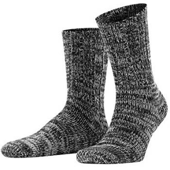 Falke Brooklyn Cotton Blend Boot Socks - Black - Size: 47-50