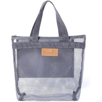 Strandtasche mit Blumenmuster für Badeanzüge und Kosmetik