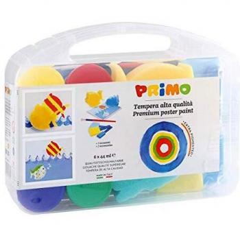 Set de gouaches 6 teintes avec accessoires – Primo
