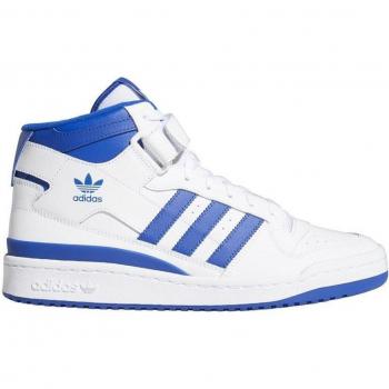 Adidas Forum Mid Basketball Shoe White/Blue Size 13 US