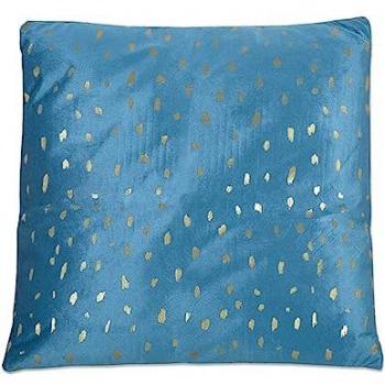 Pillow Azul con Estampado Dorado Geneve 45x45