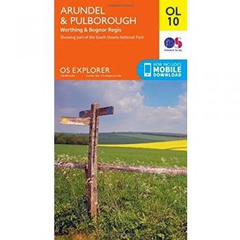 Arundel & Pulborough, Worthing & Bognor Regis by Ordnance Survey NEW