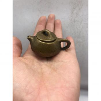 Bronzé Théière & Crock de Laiton