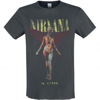 T-Shirt Nirvana - Amplified Collection - In Utero - S a 3XL - Uomo - Grigio Carbone