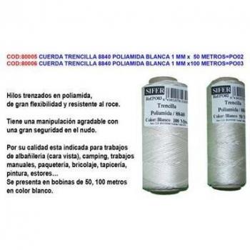 Cuerda de Trenzado 8840 Poliamida 1mm 50m