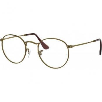 Ray-Ban RX3447V Rotonda Metallo 3117 Occhiali da Vista Oro per Uomo (Solo Montatura)