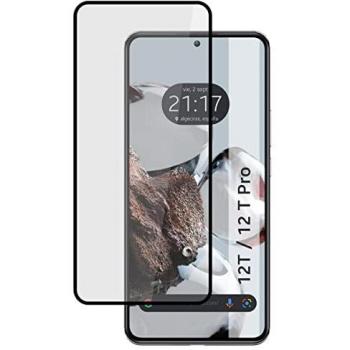 Protector Cristal Templado 5D Full Glue Negro para Xiaomi 12T / 12T Pro 5G