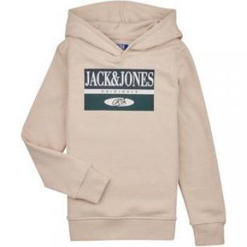 Sudadera con capucha Jack & Jones Junior Arthur beige para niño