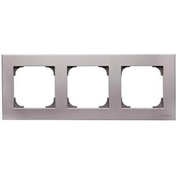Cornice in alluminio nero Nickel Niessen Sky 8573 PL