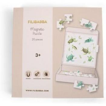 Filibabba Giochi magnetici - Puzzle con tartarughe (20 pezzi)