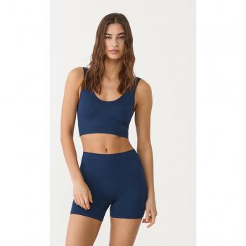 Stradivarius Navy Blue XL Seamless Shorts