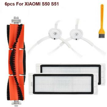 20Pcs Black Soft Rubber Edge Accessories for Xiaomi Roborock S6 S60 S65 S5 MAX T6 Vacuum Cleaner