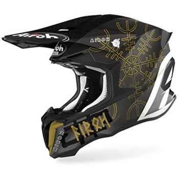 Casco Off-road Airoh Twist 2.0 Sword Negro Brillante y Mate