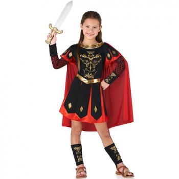 Disfraz de Centurión Romano rojo y dorado para niños