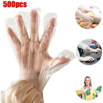 Guantes Plástico Verde 500 Unidades