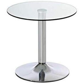 Glastisch Ikarus Rund Couchtisch Beistelltisch aus Sicherheitsglas