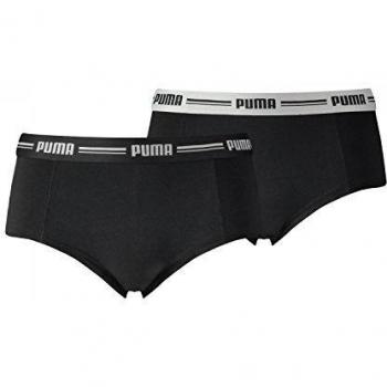 PUMA 573014001 Culotte Courte Garçon, Noir (200), XL (Lot de 2) Femme