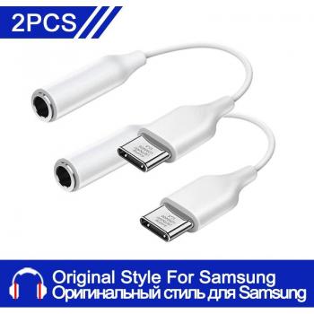 USB-C to 3.5mm Earphone Adapter for Samsung Galaxy S20 S21 S22 Ultra Note 20 Plus