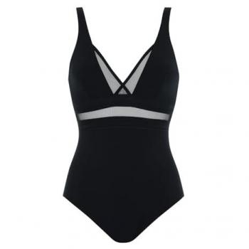 Opera Badeanzug Beach Basic Black & Gold mit Spacer-Schale