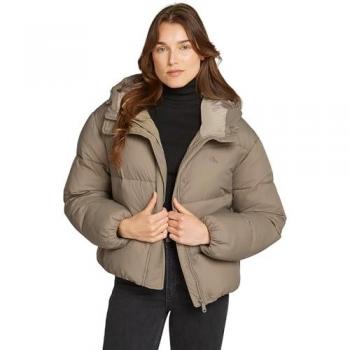 Calvin Klein Short Hooded Puffer Marrone S