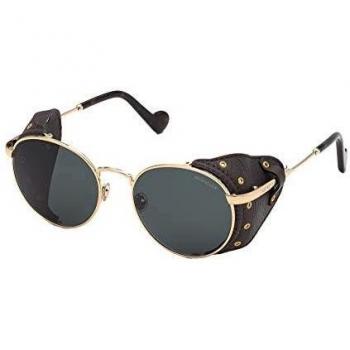 Moncler Unisex Erwachsene Sonnenbrille ML0182 53mm Goldfarben