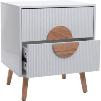 Comodino 2 Cassetti Legno Melaminico HHG 683