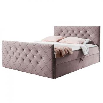 Letto Doppio Baltimore 160x200 in Tessuto Amor Velvet