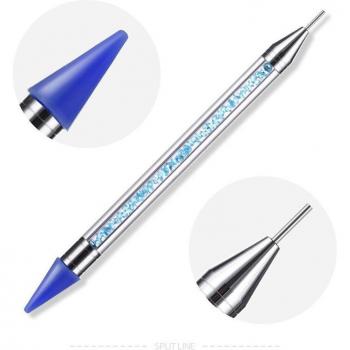 Stylo double extrémité à cire acrylique « Strass & Gemmes »