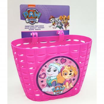 Cestino Portaoggetti Paw Patrol Per Bicicletta Da Bambina, Colore Rosa