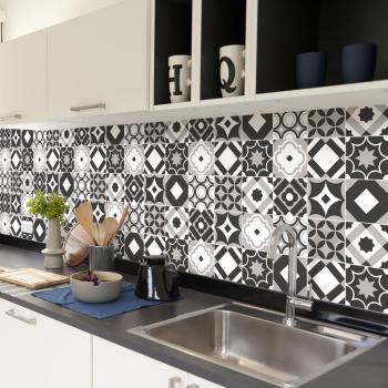 Sticker mural carrelage cuisine salle de bain – 30 pièces