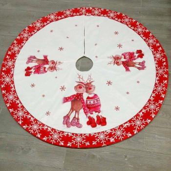 Tapis Flocon de Neige Arbre de Noël 100 cm