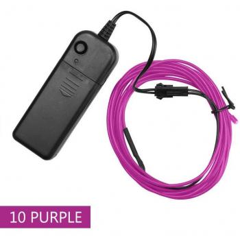 Cable de Alambre Neón para Rave y Navidad, 1m/3m