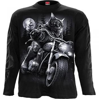 NINE LIVES - Longsleeve T-Shirt Black