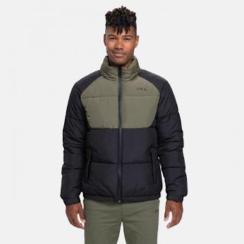 Fila Tarsus Piumino Uomo Full Zip Nero Verde