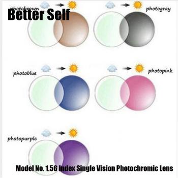 1,56 dpt phototrope Sonnenbrille mit braunen Übergangs-Gläsern