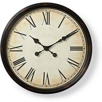 Hodiny Nedis CLWA008WD50BK 50 cm w stylu retro