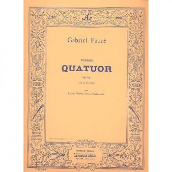 Quatuor op.15,1 ut mineur pour piano, violon, alto et violoncelle, partition et parties, Fachbücher