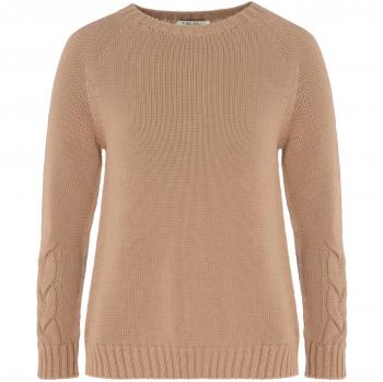 Max Mara Knit Treccia Sweater Camel Size S