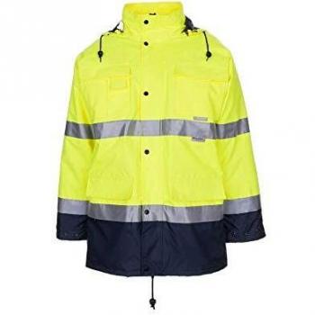 Parka Warnschutz gelb/marine, Größe S