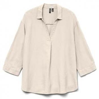 Blusa Linn Vera Moda Beige Loose Fit