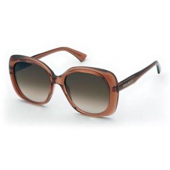 Nina Ricci SNR457-07AY Acetate Brown Squared Sunglasses