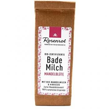 Rosenrot - Feste Bademilch - Mandelblüte Pulver 150g