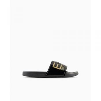 Chanclas EA7 Beachwear Negro/Dorado 42