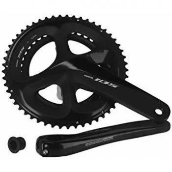 Bielas Shimano 105 R7000 11V Ciclismo Adultos Unisex Negro 172,5mm 53/39