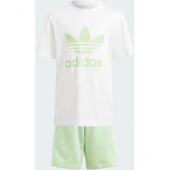 Adidas Conjunto Playera y Shorts Adicolor Semi Verde Spark - Niño