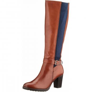 CAPRICE Damen VERDANA Hohe Stiefel, Cognac 387, 37 EU