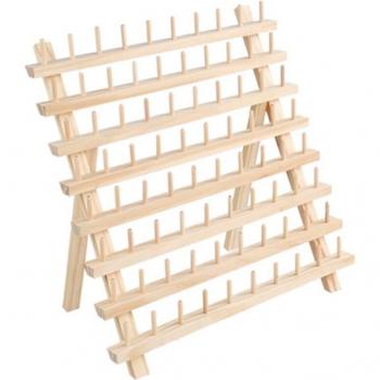 Porte-fil en bois pliable pour 80 bobines