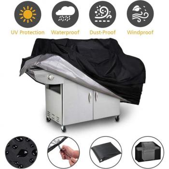 Waterproof Barbeque Grill Cover - Outdoor Furniture Dust Protector for Gas, Charcoal, Electric Grills