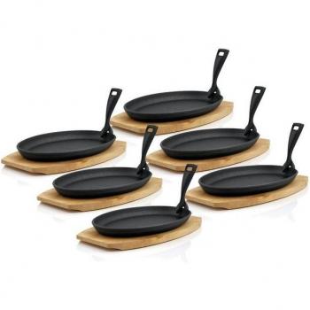 Set Teglie 27x18cm Ghisa Toro BBQ