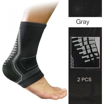 Protège-cheville de compression élastique en nylon, anti-entorse, 2 pièces